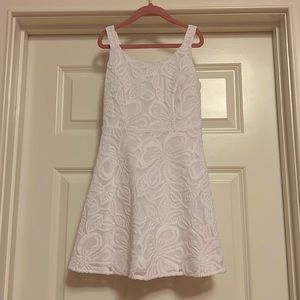 GIRLS size 8 Lily Pulitzer white floral lace dress
